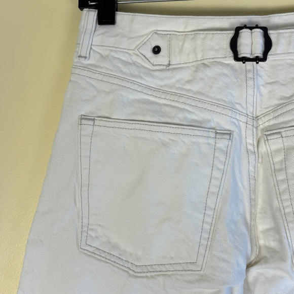 NWOT TOPSHOP Cinch Low Rise Relaxed Jean In White Women Size W26 L30 Casual - Picture 11 of 14